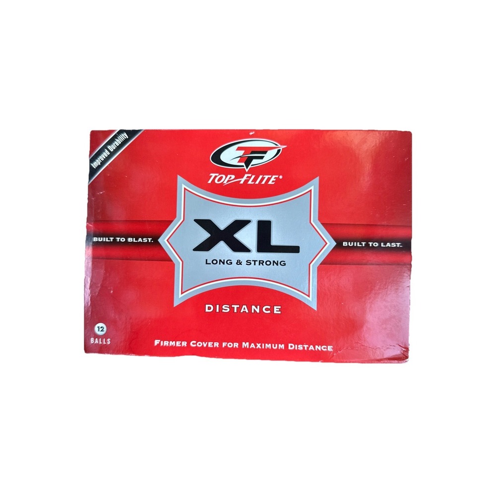 NEW Top Flite XL Long & Strong Distance Golf Balls (1 Box of‎ 12)